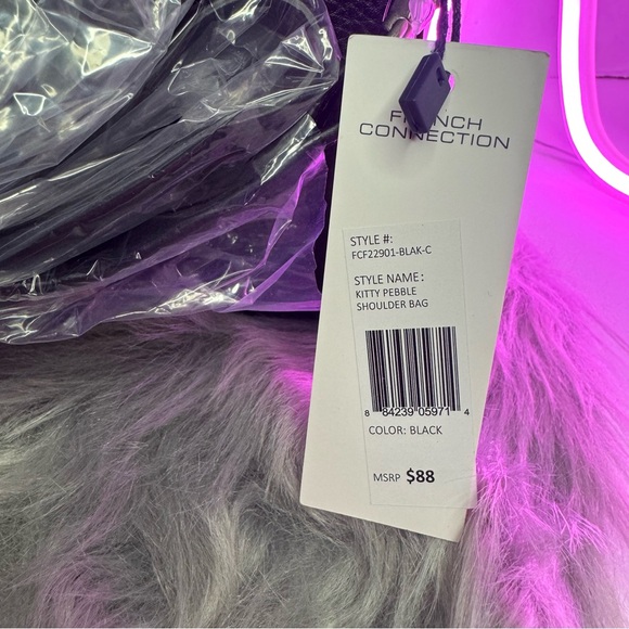 NWT FRENCH CONNECTION Shoulder kitty pebble Bag NEW - Picture 5 of 9